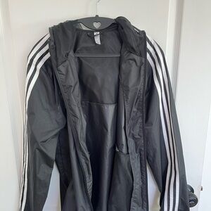 Black Jacket with White Stripes